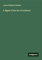 A digest of the law of evidence