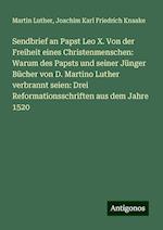 Sendbrief an Papst Leo X. Von der Freiheit eines Christenmenschen: Warum des Papsts und seiner Jünger Bücher von D. Martino Luther verbrannt seien: Drei Reformationsschriften aus dem Jahre 1520