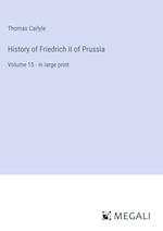 History of Friedrich II of Prussia