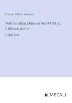 Yorkshire Dialect Poems (1673-1915) and traditional poems