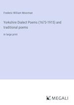 Yorkshire Dialect Poems (1673-1915) and traditional poems