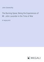 The Burning Spear; Being the Experiences of Mr. John Lavender in the Time of War