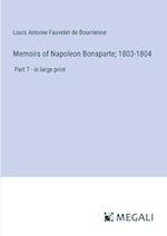 Memoirs of Napoleon Bonaparte; 1803-1804