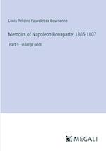 Memoirs of Napoleon Bonaparte; 1805-1807