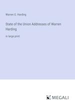 State of the Union Addresses of Warren Harding