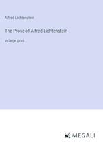 The Prose of Alfred Lichtenstein