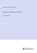 Essays on Work and Culture