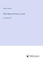 What Maisie Knew; A novel