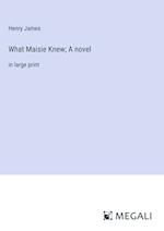 What Maisie Knew; A novel
