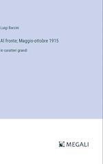 Al fronte; Maggio-ottobre 1915