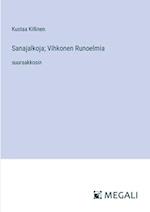 Sanajalkoja; Vihkonen Runoelmia