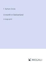 A month in Switzerland