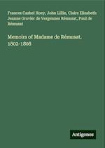 Memoirs of Madame de Rémusat. 1802-1808