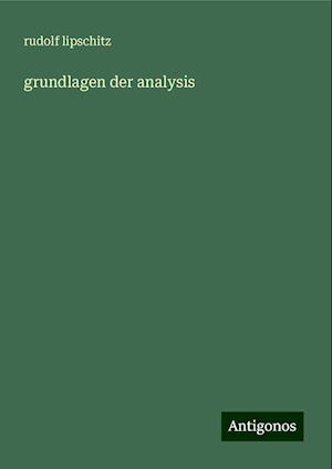 grundlagen der analysis