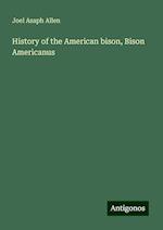 History of the American bison, Bison Americanus