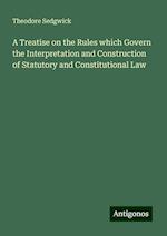 A Treatise on the Rules which Govern the Interpretation and Construction of Statutory and Constitutional Law