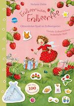 Erdbeerinchen Erdbeerfee. Glitzersticker-Spaß im Erdbeergarten