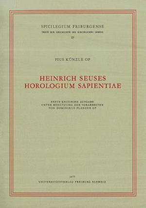 Heinrich Seuses Horologium Sapientiae