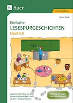 Einfache Lesespurgeschichten Deutsch
