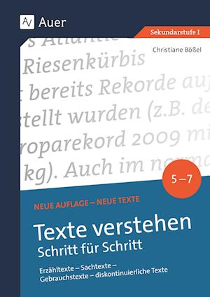 Texte verstehen - Schritt für Schritt Klasse 5-7