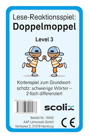 Lese-Reaktionsspiel: Doppelmoppel Level 3