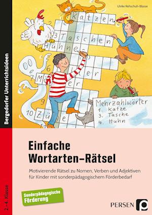 Einfache Wortarten-Rätsel