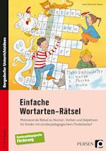 Einfache Wortarten-Rätsel