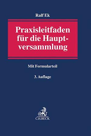 Praxisleitfaden für die Hauptversammlung