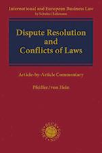 Dispute Resolution and Conflicts of Laws