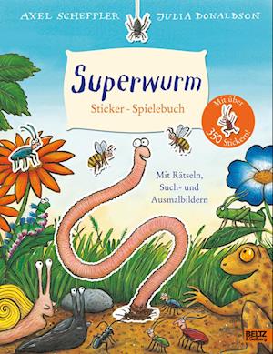 Superwurm. Sticker-Spielebuch