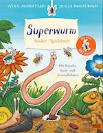 Superwurm. Sticker-Spielebuch