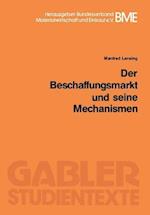 Der Beschaffungsmarkt und seine Mechanismen