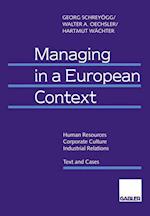 Managing in a European Context