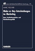 Make-or-Buy-Entscheidungen im Marketing