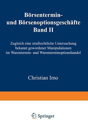 Börsentermin- und Börsenoptionsgeschäfte