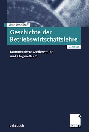 Geschichte der Betriebswirtschaftslehre