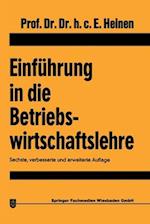 Einführung in die Betriebswirtschaftslehre