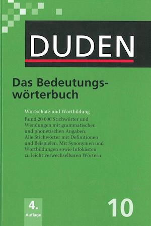 Duden (10) - Das Bedeutungswörterbuch (HB) - 4. Auflage