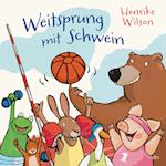 Weitsprung mit Schwein