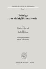 Beiträge zur Multiplikatortheorie.