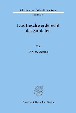 Das Beschwerderecht des Soldaten.