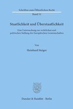 Staatlichkeit und Überstaatlichkeit.