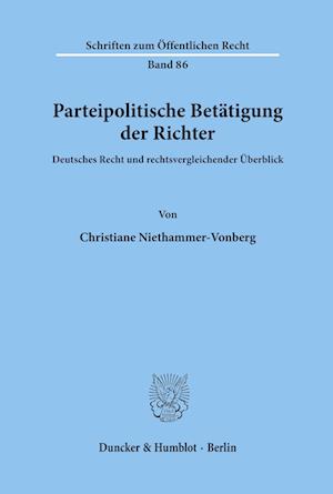 Parteipolitische Betätigung der Richter.