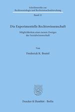 Die Experimentelle Rechtswissenschaft.