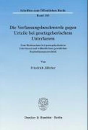 Die Verfassungsbeschwerde gegen Urteile bei gesetzgeberischem Unterlassen.