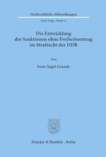 Die Entwicklung der Sanktionen ohne Freiheitsentzug im Strafrecht der DDR.