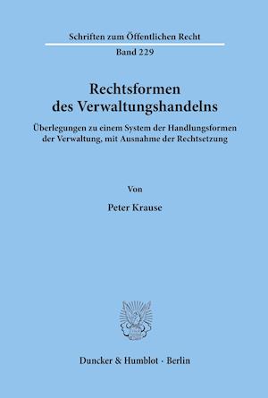 Rechtsformen des Verwaltungshandelns.