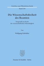 Die Wissenschaftsfreiheit Des Beamten