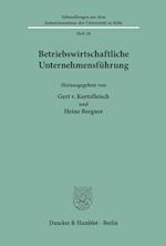 Betriebswirtschaftliche Unternehmensführung.