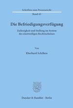 Die Befriedigungsverfügung.